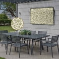 thumbnail image 6 of Outdoor TV Cover 58x37x4.5in, Rustic Green Wildflower Retro Linen Weatherproof TV Screen Protector with Zipper, Abstract Floral Texture Outside Television Cover Fits Up to 60-65", 6 of 9