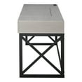 thumbnail image 6 of Bradford 2-Drawer Wood Lift-Top Desk with USB Ports, Antique Gray, 6 of 13