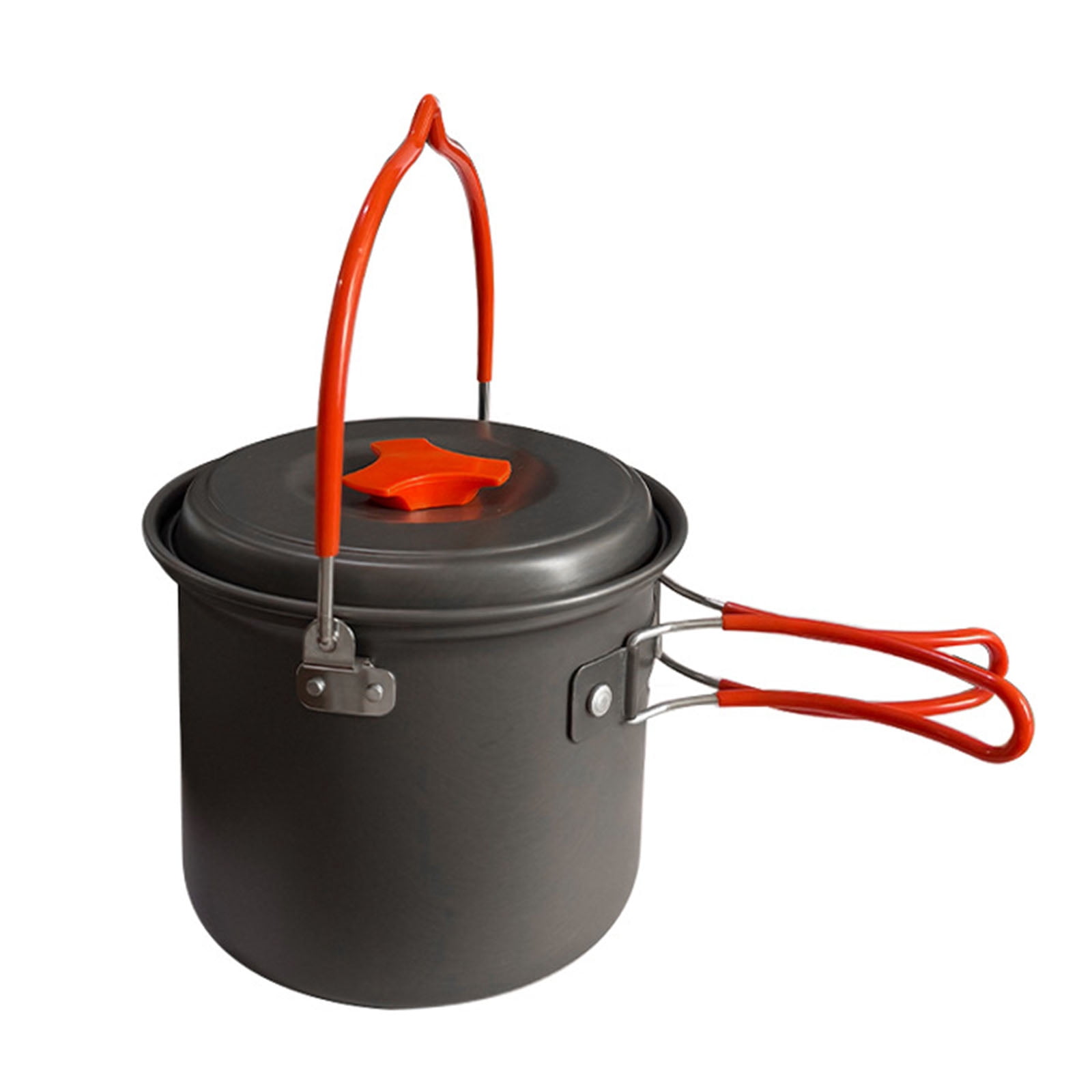 Small 1.4L Outdoor Cooking Pots Heatproof Grip Aluminum Alloy Alloy Camping Cookware for Wilderness Expeditions