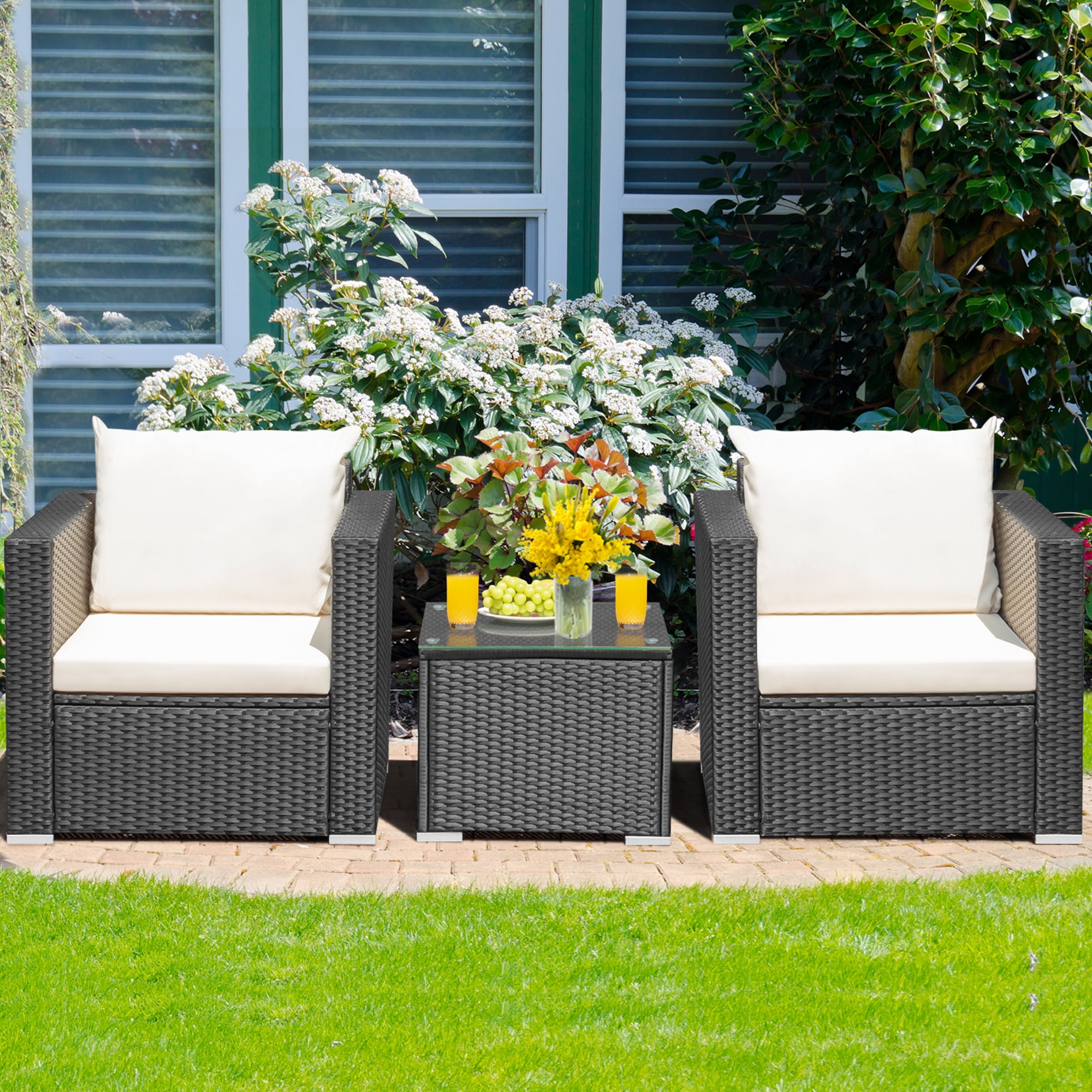 Rattan cube cushions hotsell