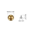 Uxcell Pearl Rivet Studs Kit, 10mm Pearl Rivets Faux Pearls Rivets Gold