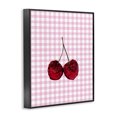 thumbnail image 2 of Stupell Industries Glam Glitter Cherry on Pink Gingham Black Framed Giclee Art, 11 x 14, by LISH Creative, 2 of 8