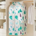thumbnail image 2 of Hanging Garment Bag Lightweight Clear Full Zipper Suit Bags (Set of 1) PEVA Thicken Printed Three-dimensional Dust Cover for Closet Clothes Storage Clothes Sorting Bag,23.6x19.7x35.4", 2 of 8