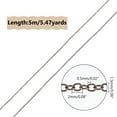 thumbnail image 2 of 5m/5.47yards Brass Cable Chains Soldered Nickel Free Long-Lasting metal 2x1.5x0.5mm Jewelry making, 2 of 6