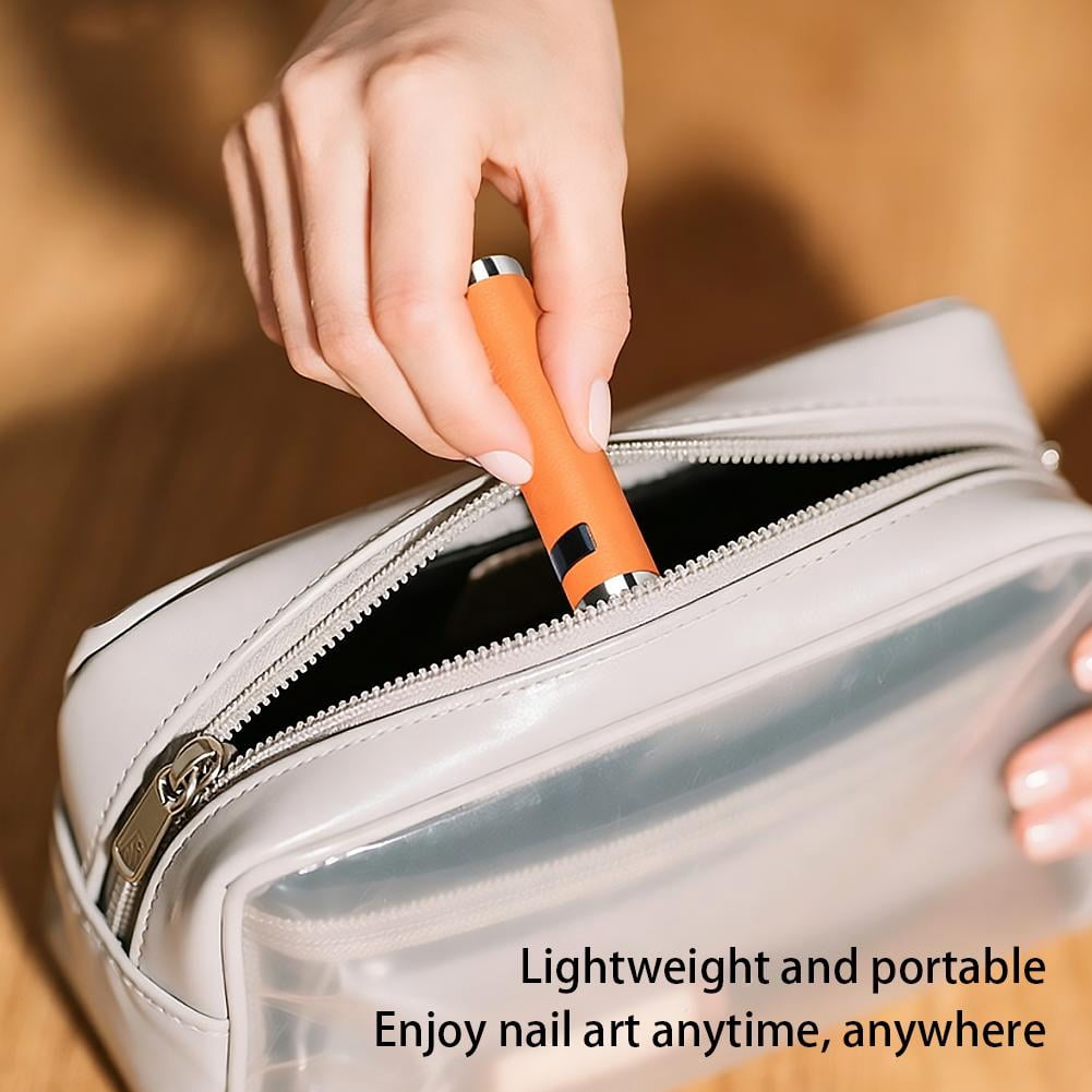 Handheld UV Light for Gel Nails with Stand, Mini Portable Cordless Nail Lamp with LCD Display, Eye-Protective Cover, Flash Curing for Glue