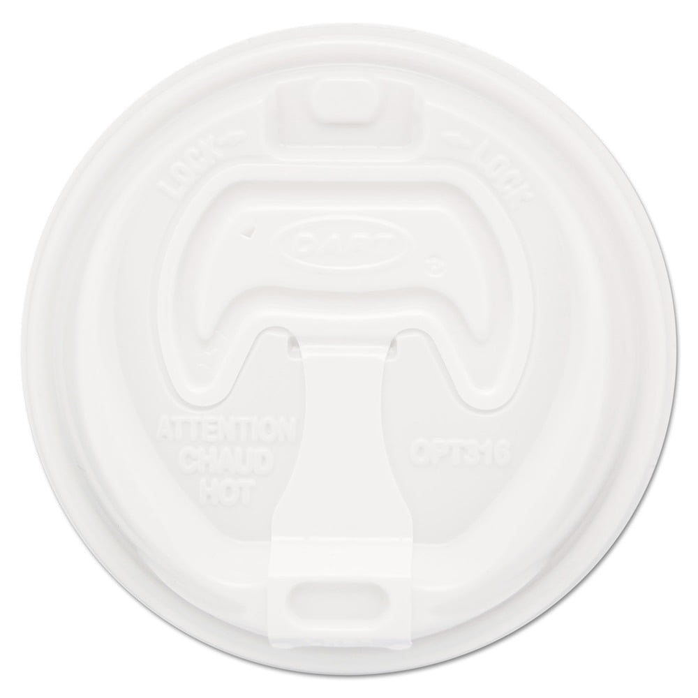 Dart 16X16 Thermo-Glaze® 16 oz. White Disposable Foam Drink Cup 