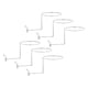 thumbnail image 4 of Soporte de montaje en pared para casco colgador de bolas estante para sombrero Soledad Metal 4mm, 4 of 10