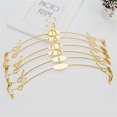 thumbnail image 3 of Metal Coat Hangers Sturdy Anti Slip for Closets Clothes Racks for Shirts Skirts(Gold), 3 of 4