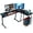 Black, variant on L-Shaped Corner Desk Computer Gaming Desk - 58 Inch Modern Home PC Table Office Writing Workstation, Black