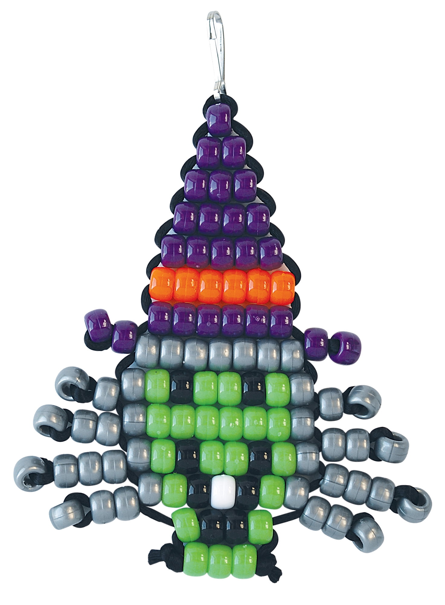 Halloween Spooktacular, 6 Beaded Buddies for Backpack, Plastic Bead Crafts, The Beadery