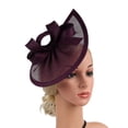 thumbnail image 4 of Elegant Wedding Headgear Hat in Natural Party Hairpieces Fashion Headwear Accessory for Picnics and Beach Outings, 4 of 9