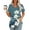 Womens Style5-Blue short sleeve shirts, variant on Mceream Work Shirts for Women Business Casual Short Sleeve V Neck Blue Checkered Shirt Basic Tees Multi Blouses Casual Sexy Print 2025 Fashion Clothes Vestido Para NiñAs S