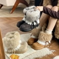 thumbnail image 3 of SKIUHS Women's Faux Fur Boots - Furry Fluffy Winter Snow Boots for Women, 3 of 4