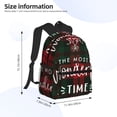 thumbnail image 3 of Lafuoo Wonderful Time Christmas Pattern Casual Backpack, Large Capacity Adjustable Shoulder Strap Computer Backpack, Unisex, Suitable for Campus, Business,Travel-One Size, 3 of 6