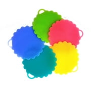 Multipurpose Durable Silicone Scrubber in Flower Shape. Pack Of 5