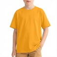 thumbnail image 6 of Jalioing Cotton T Shirt for Kids Summer Short Sleeve Crew Neck Tee Shirt Plain Dropped Shoulder Casual Tops for Boys Girls, 6 of 7