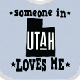 thumbnail image 4 of Inktastic Someone in Utah Loves Me Vacation Boys or Girls Baby Bib, 4 of 4