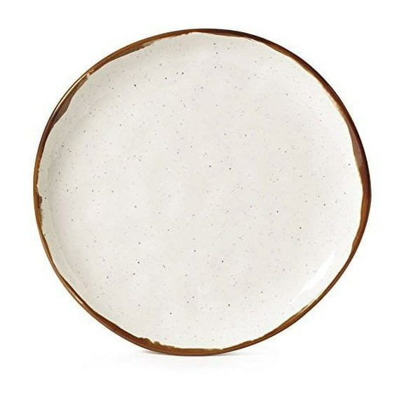 GET CS-7-RM-EC Shatter-Proof Melamine Salad Plate, 7", Rustic Mill (Set of 4)