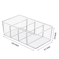 thumbnail image 3 of Vtopmart Food Storage Organizer Bin with 4 Compartment , Clear Plastic Pantry Organizing Bins, for Spice Packets, Snacks, Pouches, Set of 4, 3 of 7