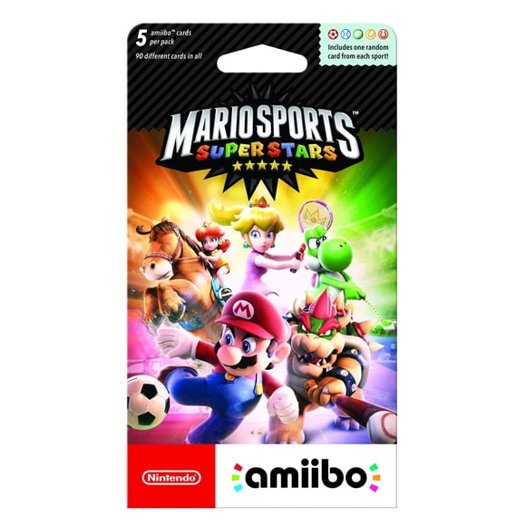 Paquete de 5 tarjetas amiibo de Nintendo Mario Sports Superstars - Nintendo 3DS