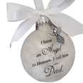 thumbnail image 1 of Billuyoard Bola de plumas Ángel en adorno conmemorativo signo decoraciones conmemorativas para papá mamá decoración familiar bola Navidad decoración Decoración del hogar papá Billuyoard HA003103-01, 1 of 6