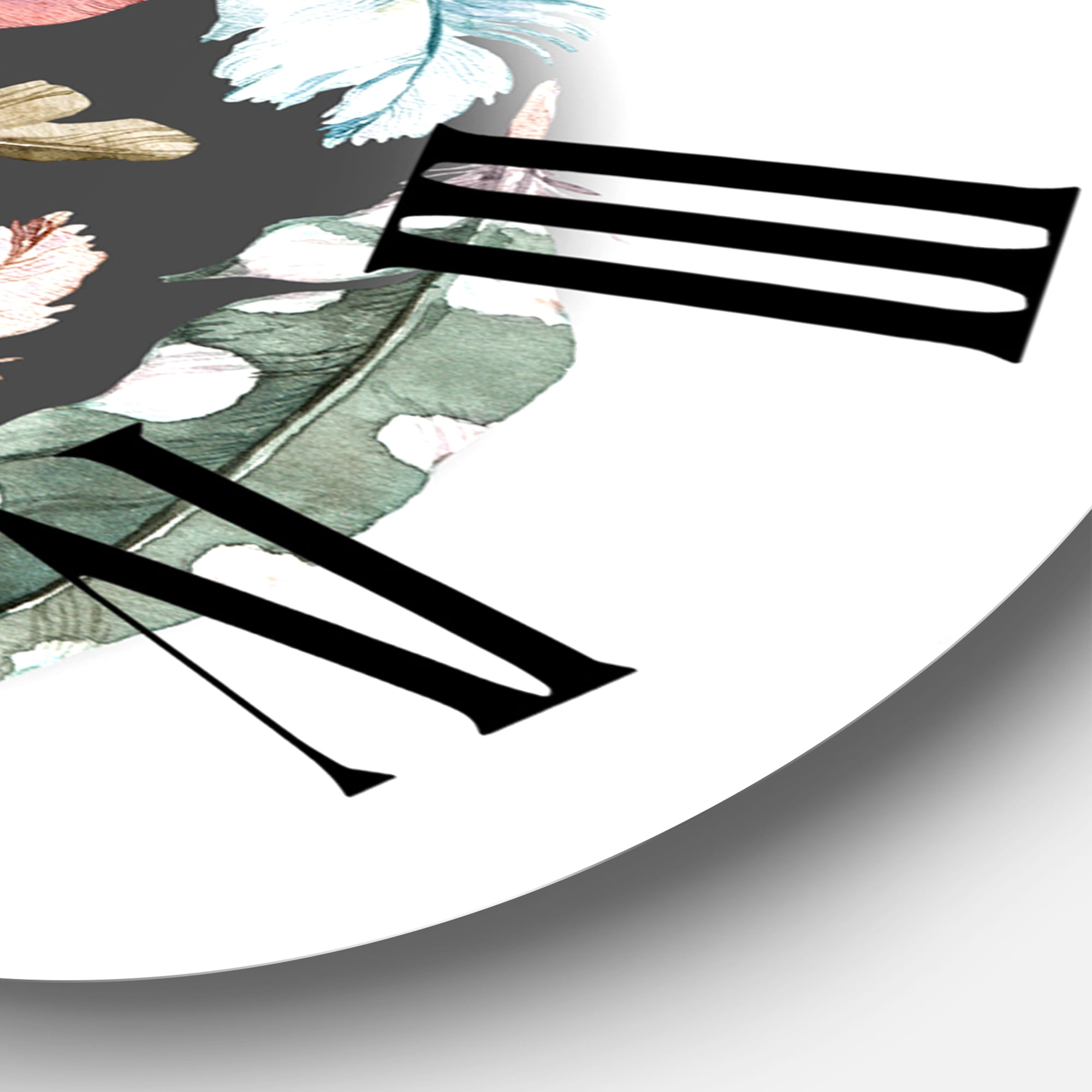 Designart 1 in Quartz Bohemian Wall Clock
