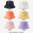 thumbnail image 2 of Fashion Outdoor Travel Sunscreen Fisherman Hat Cotton Sun Cap Bucket Hat YELLOW, 2 of 8