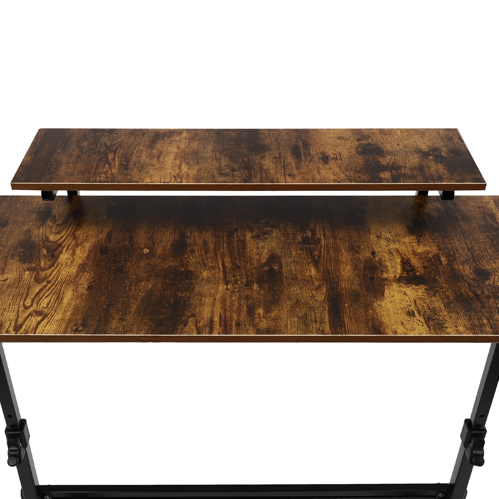 Mobile Height Adjustable Standing Desk, Rolling Stand Up Computer Workstation, Adjustable Standing Desk