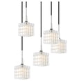 thumbnail image 2 of Woodbridge Lighting Regent Park 5Lt Glass Cluster Pendant in Chrome/Frosted, 2 of 5