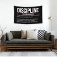 thumbnail image 3 of Tapestry Discipline para pared, microtela, 150 x 90 cm, estética para habitaciones, 3 of 3