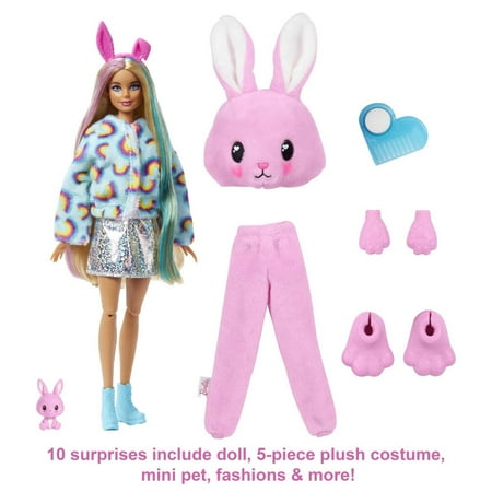 Barbie - Cutie Reveal Doll - Bunny - Multi