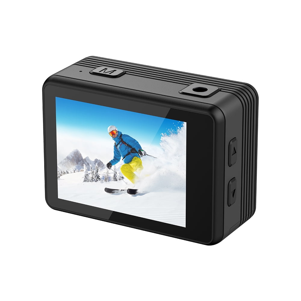 VERDALAY WiFi Waterproof Action Camera 5K 30FPS Sports Camera for Vlogging/Video Recording 12MP Camera Dual Touchscreen with APP Control 128G SD Card