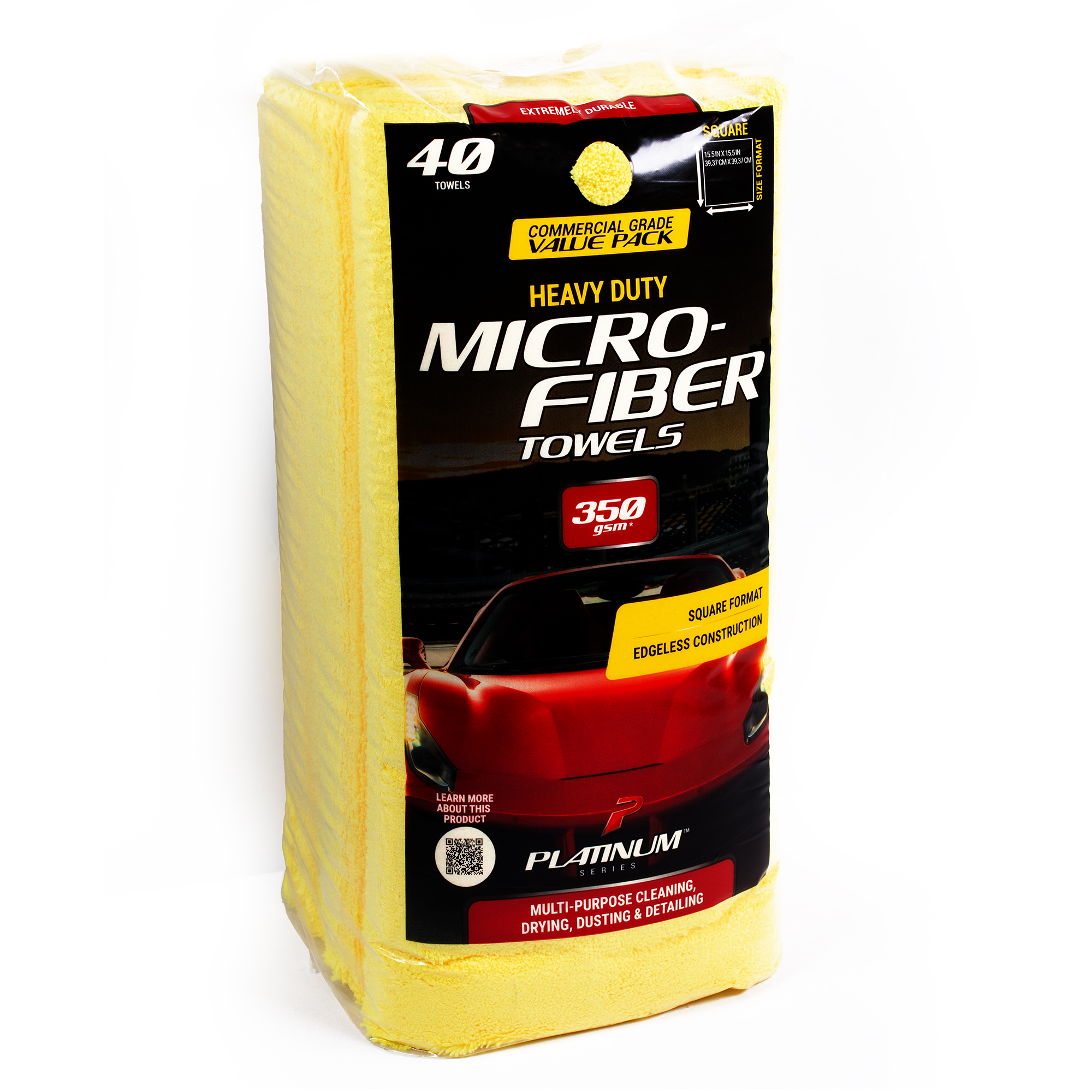 Platinum Series 40-Pack Premium Microfiber Cleaning Towels photo 7