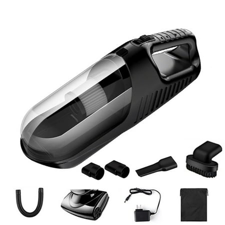Car Vacuum Cleaner High Power DC 12V 120W Wet&Dry Portable Handheld  Cordless Car Home Auto Vacuum Cleaner Pet Hair Vacuum Cleaning  (BLACK-1