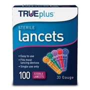 TRUEplus Sterile Lancets 33 Gauge (100-ct) (Single Pack)