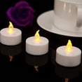 thumbnail image 2 of Paquete de 15 velas LED de té sin llama a batería, 100 horas de duración, para bodas, fiestas, decoración de interiores y exteriores., 2 of 5