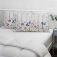 thumbnail image 4 of Spring Floral Throw Pillow Covers, Summer Botanical Flowers Vintage Soft Breathable Pillow Cases with Invisible Zipper for Sleeping, Small Pillowcases for Couch Bed Sofa Chair 16x24 Inches, 4 of 9
