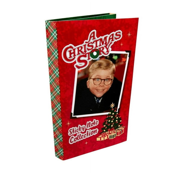 Insights Holiday Christmas Story Festive Sticky Notes, Hardcover with 6 Assorted Colors, 6 Pads
