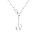 thumbnail image 1 of SIfdSeng Collier Initiale en Argent à Pompon en Forme de 8 pour Femmes Colliers en Argent pour Femmes A Z 26 Colliers Initiales Alphabet pour Adolescentes Bijoux, 1 of 3