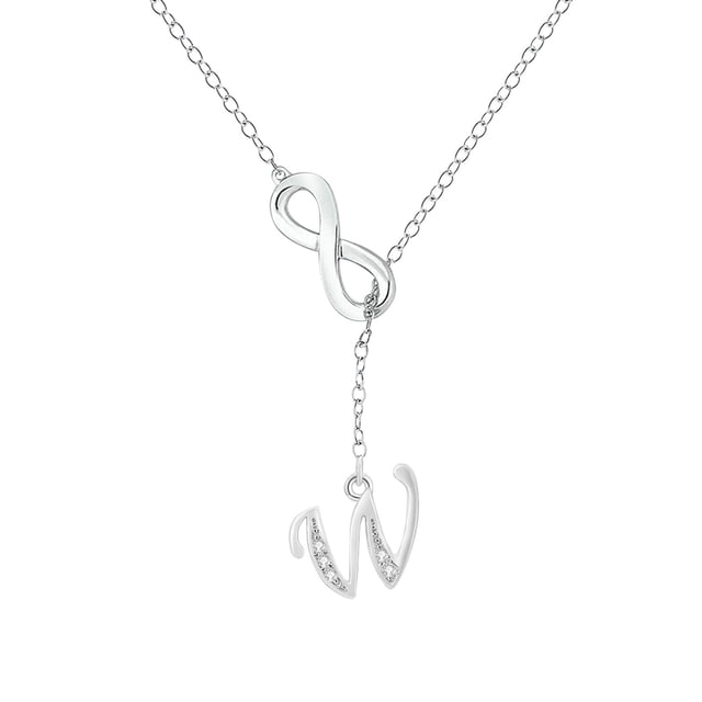 SIfdSeng Collier Initiale en Argent à Pompon en Forme de 8 pour Femmes Colliers en Argent pour Femmes A Z 26 Colliers Initiales Alphabet pour Adolescentes Bijoux