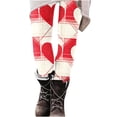 thumbnail image 6 of Feancey Valentines Day Printed Leggings for Women Lover Heart Graphic Workout Leggings High Waisted Stretch Gym Fitness Tights Breathable Yoga Pants Multicolor S, 6 of 7