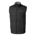 thumbnail image 2 of Men's Cutter & Buck Black Indianapolis Colts Stealth Hybrid Quilted Big & Tall Windbreaker Vest, 2 of 3