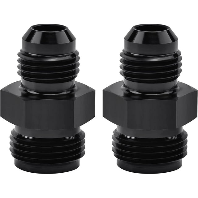 GFDYREE Adaptateur de Raccord à Filetage Évasé Inversé 6AN Mâle vers 11/16 x 18 Droit 2 Pcs