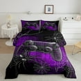 thumbnail image 2 of Erosebridal Boys Gamepad Comforter Sets Queen Size,Video Game Bedding Queen Comforter Set,Spider Web Decor,Reversible,3Pcs, 2 of 8