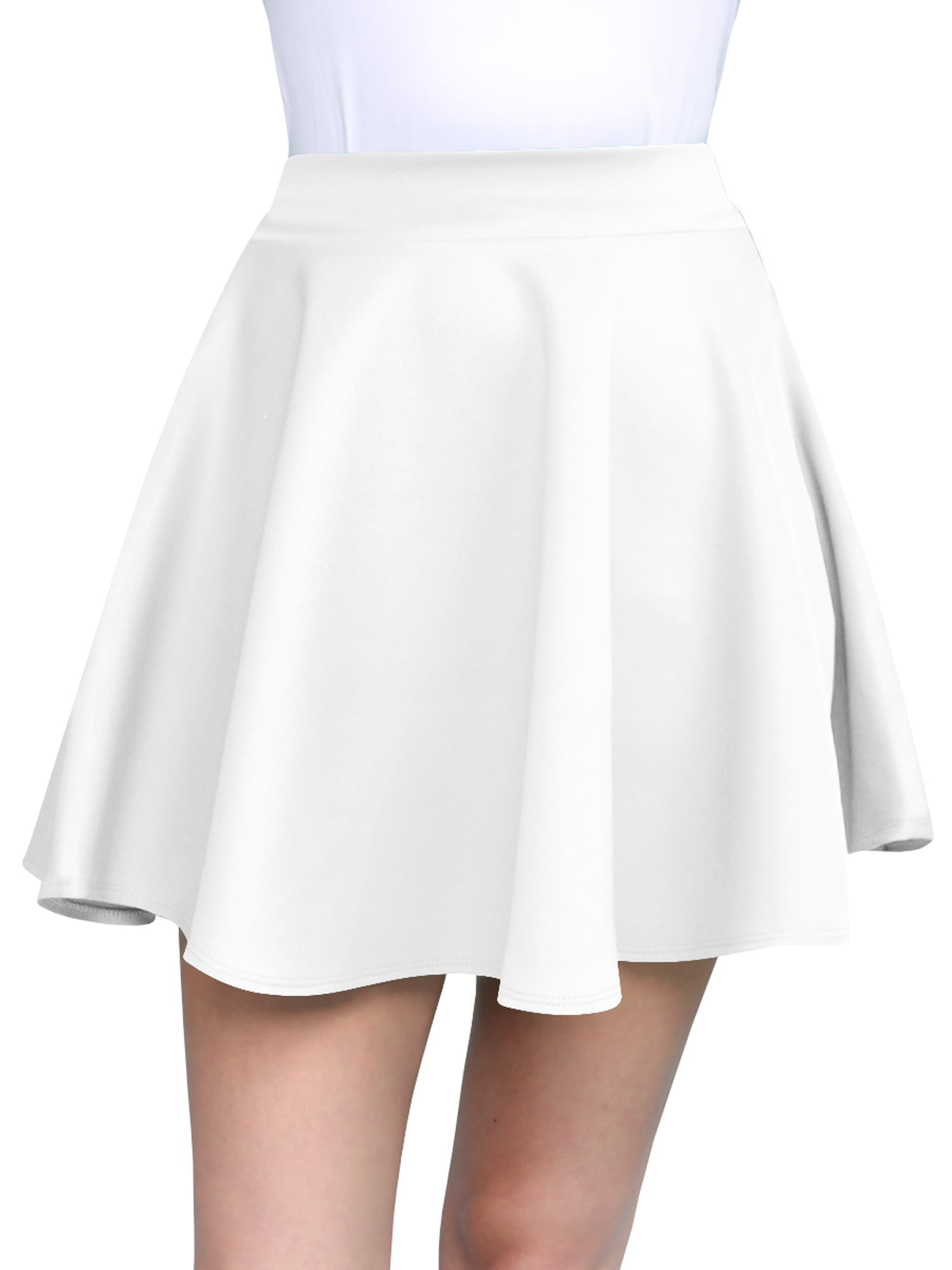 White and clearance coral skater skirt