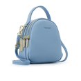 thumbnail image 1 of Mochila pequeña de cuero suave para mujer, bolso cruzado de hombro de 3 capas, gran capacidad, a la moda Fivean unisex, 1 of 2