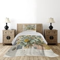 thumbnail image 3 of Ambesonne Eucalyptus Leaves Quilted Coverlet 2 Pcs, Blooming Geometry, Twin Size, Green Multicolor, 3 of 4