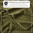 thumbnail image 2 of Great Bay Home Quick Dry Diamond Waffle 4 Piece Bath Towel Set, Olive, 2 of 7