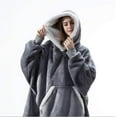 thumbnail image 1 of Blanket Sweatshirt Oversized Hoodie Wearable Soft Warm Comfortable Giant Front Pocket, 1 of 2