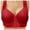 Red, variant on COMVALUE Women's Full Coverage Front Closure Posture Back Unpadded Wireless Plus Size Double Support Minimizer Bra (Red, 40)